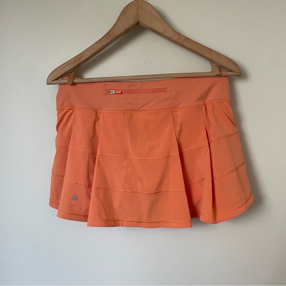 Lululemon Pace Rival Mid Rise Skirt Golden Apricot Size 6 - Picture 8 of 11